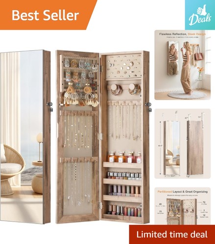 Chic oak jewelry organizer - chic,