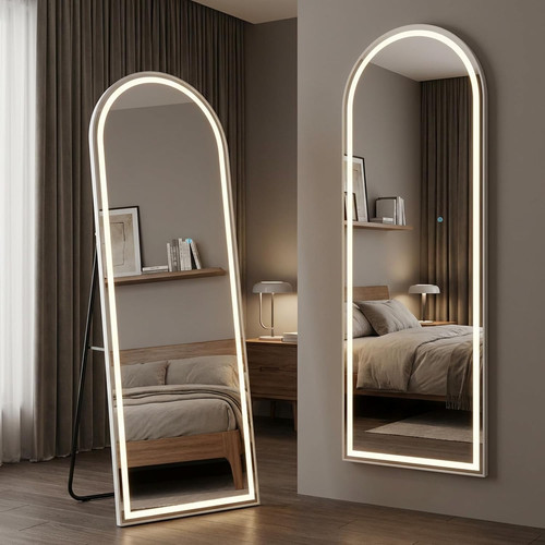 Full length mirror with - with, led