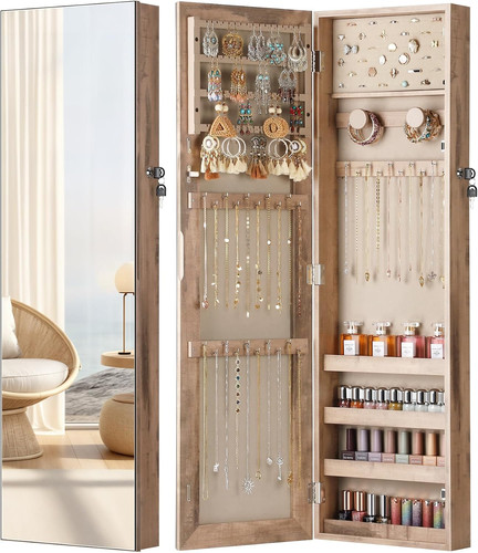 Mirror jewelry cabinet - cabinet,, full