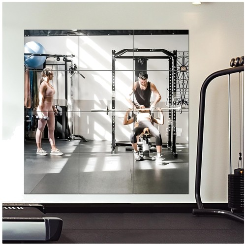 Frameless wall mirror panels - wall,