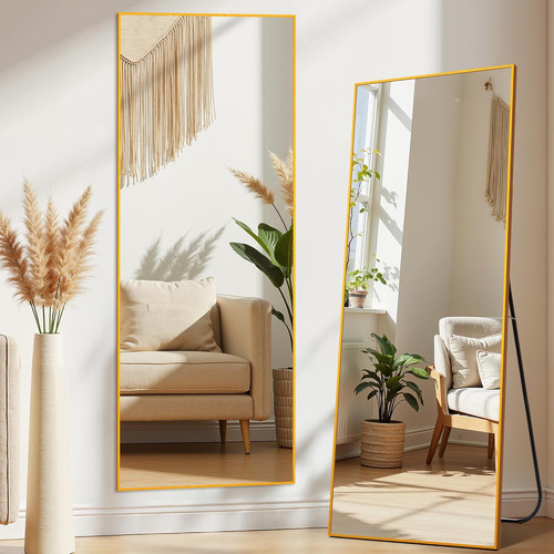 Gold full length mirror - full,