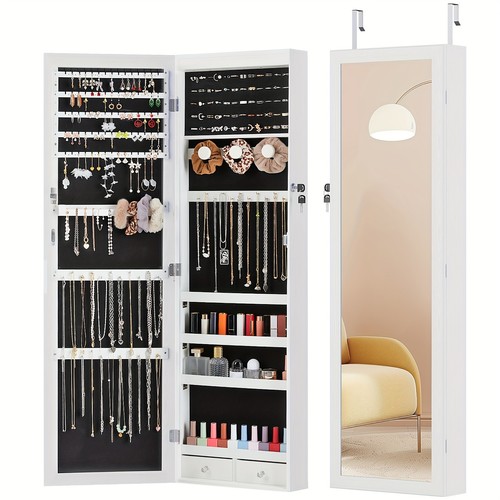 Led lights jewelry armoire - 6,